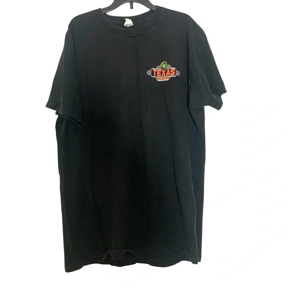 Vintage Texas Roadhouse Black Tee Nowhere else but - Picture 2 of 11